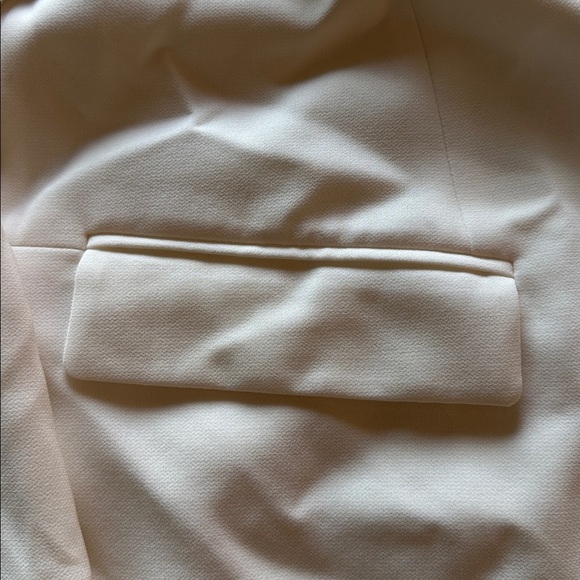 Lafayette 148 One Button Closure Cream Blazer - Picture 6 of 10